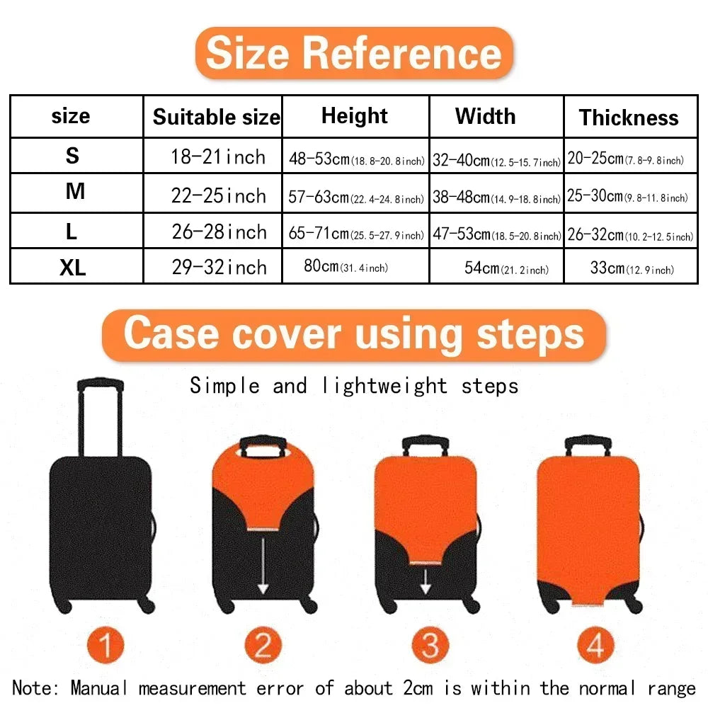 Luggage Covers Protector Travel Luggage Suitcase Protective Cover Stretch Dust Covers for Travel Accessories Luggage Supplies