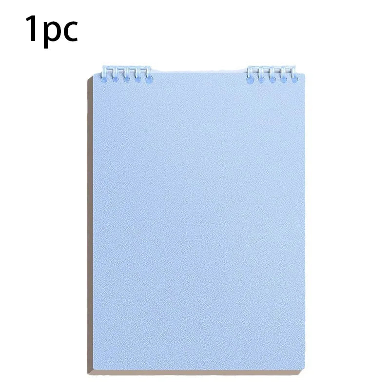 1pc Blue Plastic Ring Binder – Loose Leaf Notebook with 1 Inch Rings, Refillable Pages for School, Office, Daily Use (Single)