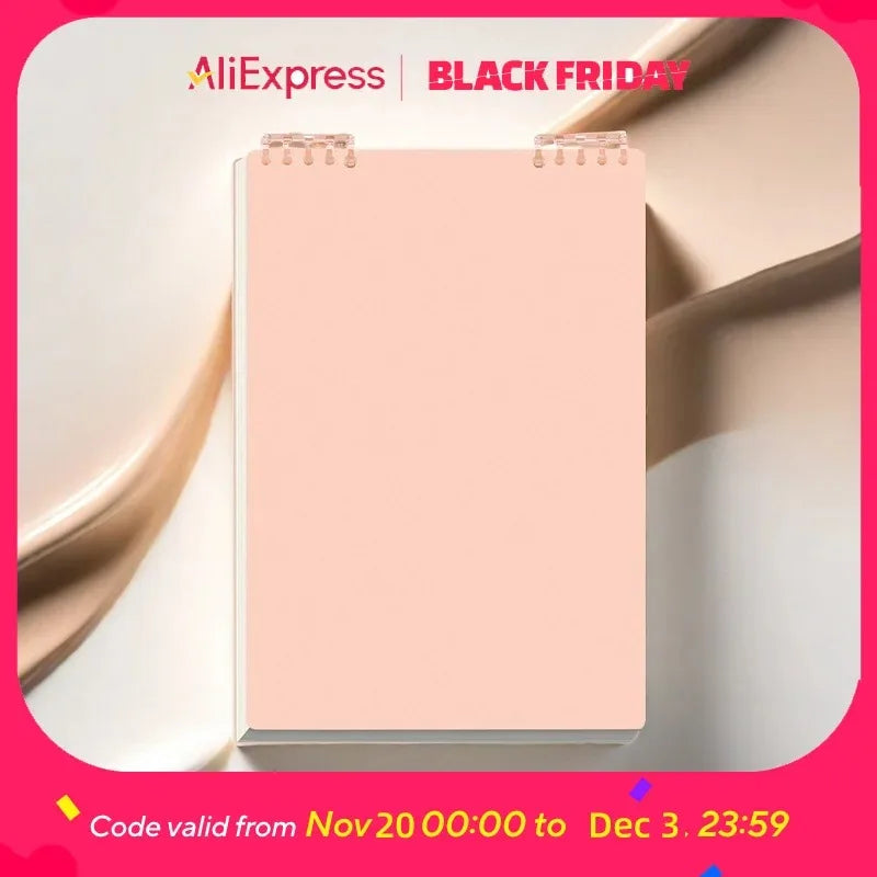 1pc Blue Plastic Ring Binder – Loose Leaf Notebook with 1 Inch Rings, Refillable Pages for School, Office, Daily Use (Single)